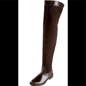 NWOB Studio Pollini over the knee suede riding boots.